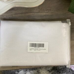 White Mesh Laundry Bag Set